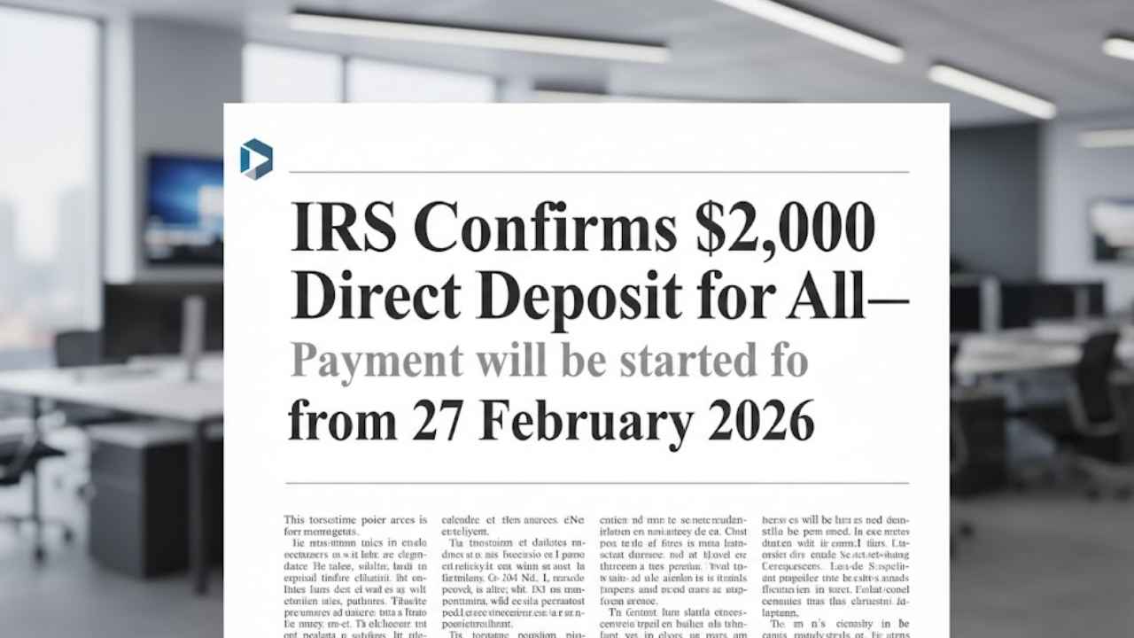 IRS $2,000 Direct Deposit Payments Begin